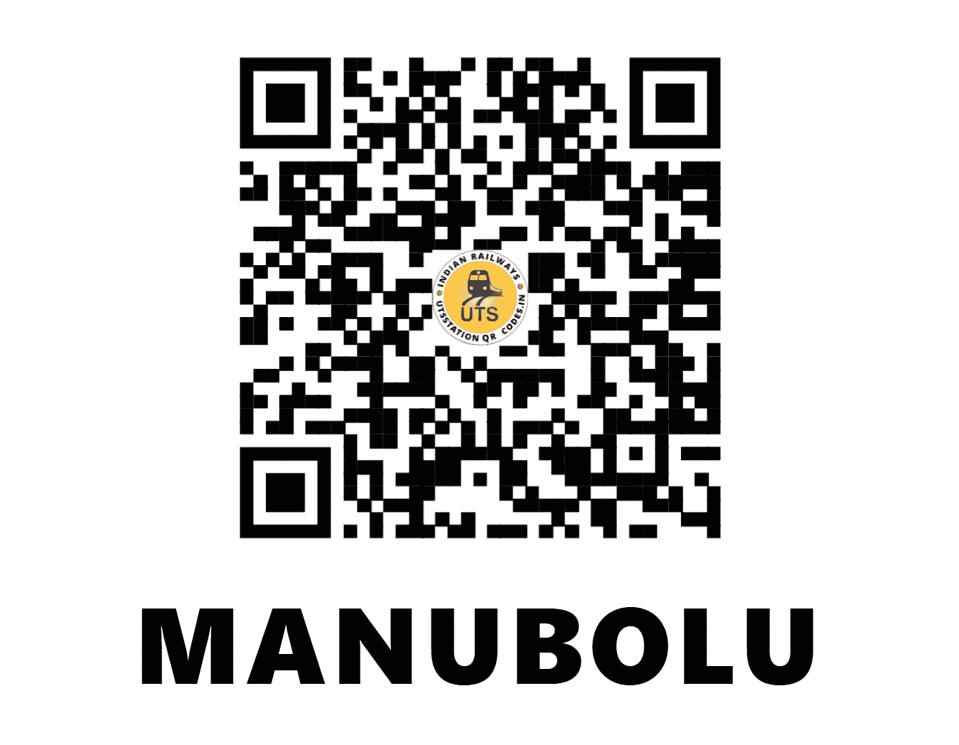 UTS QR Code for MANUBOLU - MBL (SC - ANDHRA PRADESH)